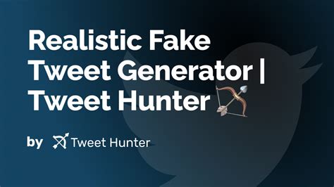 Fake Tweet Generator: Create Realistic Twitter Posts.